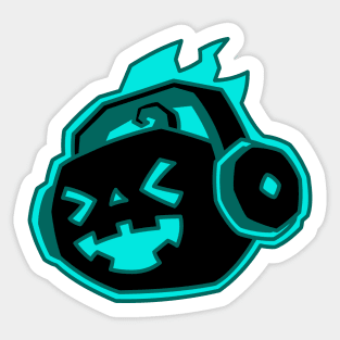 Party Pumpkin - Teal Sticker